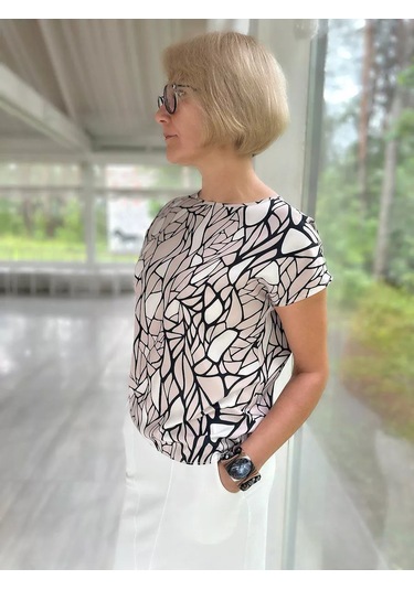 Nıka & Collectıon Şık Kısa Kollu Bluz 169388816 Altın Rengi