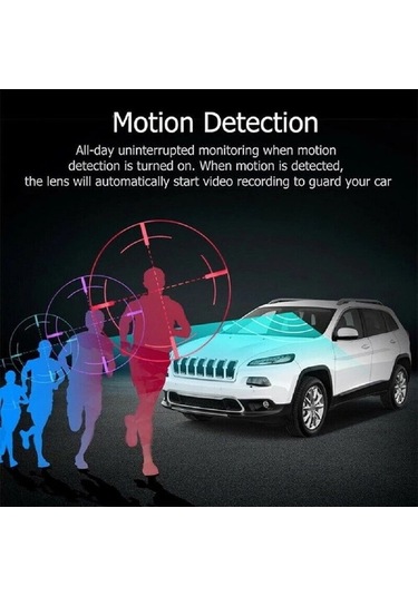 Createtech 1080p Hd Araba Dvr Çift Lens Ön Kamera Dash Cam 6 Ir Işık Video Kaydedici