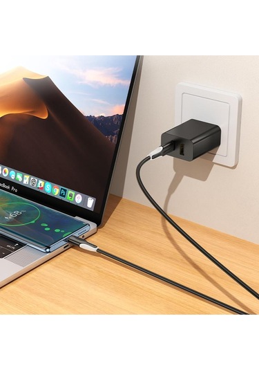 Borofone Bx119 Yeni 60w Usb-c / Tip-c Usb-c / Tip-c Hızlı Şarj Veri Kablosu, Uzunluk: 1m Siyah