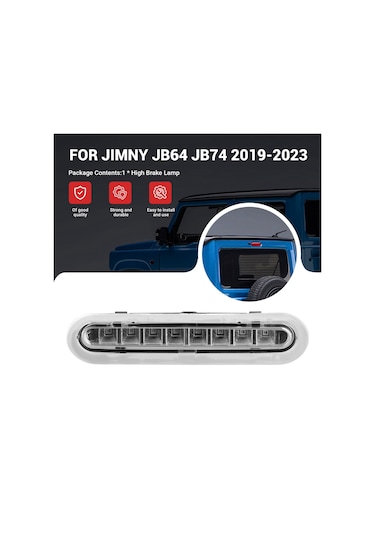 Leasetake Led Arka Fren Lambası Merkezi Yüksek Monteli Dur Uyarı Lambası Arka Stop Lambası Suzuki Jimny Jb64 Jb74 2019-2023 Beyaz