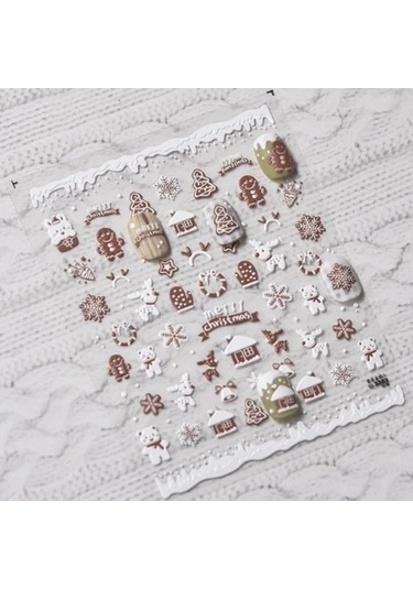 Flybuy 1 Adet 5d Rhinestones Retro Dalga Tırnak Etiketler Altın Gümüş To3353