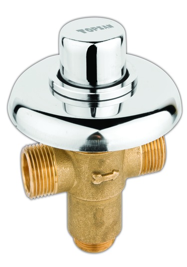 Zaman Ayarlı Sıvaaltı Pisuvar Musluk Paslanmaz Rozetli Krom