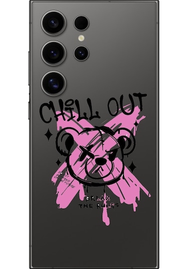 Samsung Galaxy S24 Ultra Uyumlu Şeffaf Kılıf Graffiti 6 Tasarımlı
