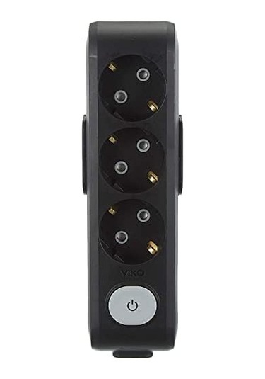 Multi-let Siyah Priz Anahtarlı Lı Çocuk Korumalı Klemensli 12