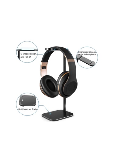 Wezone Taşınabilir Alüminyum Kulaklık Standı - Kaymaz Tabanlı, Şık Ve Dayanıklı Masaüstü Aksesuarı