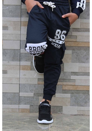 Lacivert Fermuar Cepli Eşofman Altı Lacivert