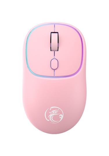 İmıce W-618 Şarj Edilebilir 4 Düğme 1600 Dpı 2.4ghz Bilgisayar Pc Dizüstü Bilgisayar İçin Bluetooth Sessiz Kablosuz Fare Pembe Diğer