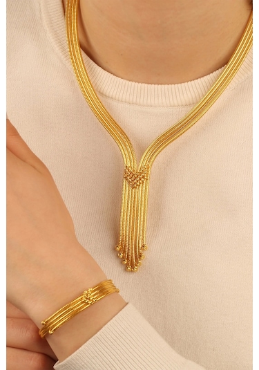 Çgkmücevherat Kalze Dorikalı Altın Bileklik Klzblk02 Sarı Sarı Altın