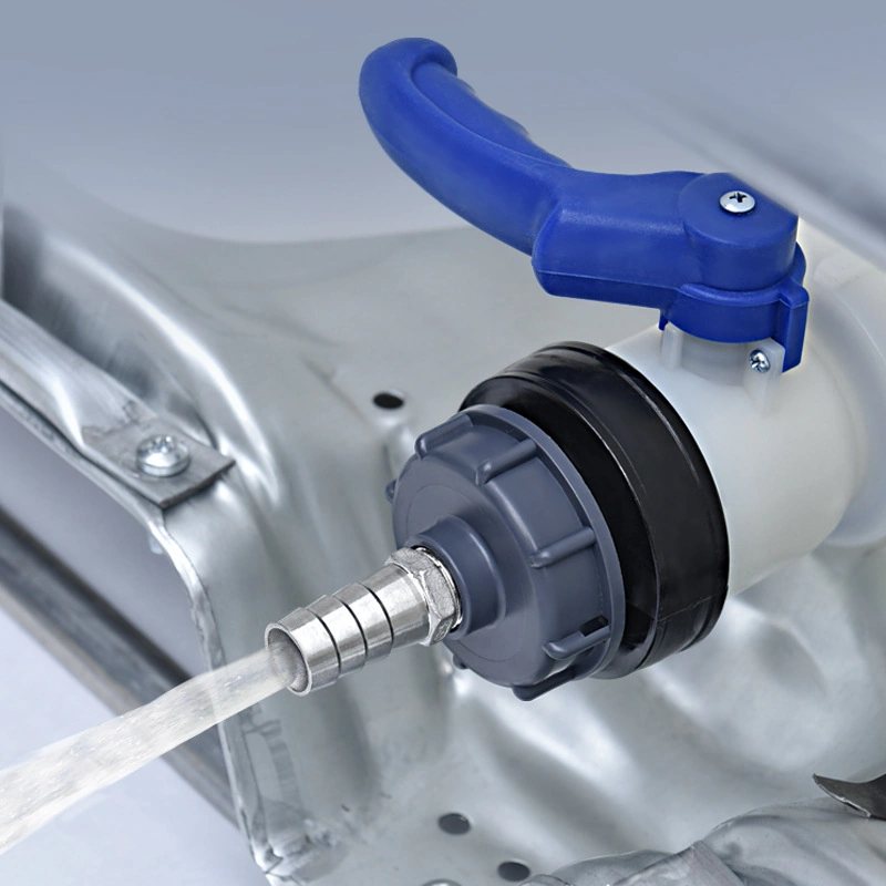 Yuntech01 1000l Kapasiteli Dayanıklı Ibc Plastik Tank Aksesuarı - Asit Ve Baza Dayanıklı Dn40 Kelebek Valfi, Depolama Ve Taşıma İçin Kontrollü Akış