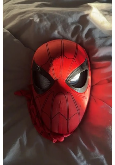 Spider-man Maskesi Örümcek Adam Maskesi- 3d Hareketli Göz Özellikli