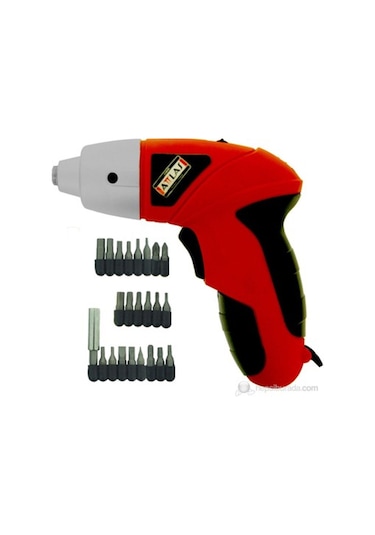 Atlas 24 Parça Vidalama Bits Uç Matkap Seti Çantalı 4.8 V