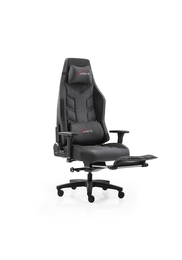 Xdrive Fırtına Profesyonel Oyuncu Koltuğu Ayak Uzatmalı Kumaş Gri