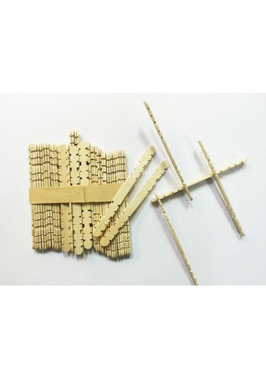 AHŞAP KESİK UÇLU ABESLANG DİL ÇUCUĞU, ŞEKİLLİ TAHTALAR (2MM )(11