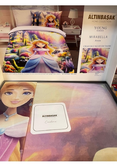 Altınbaşak %100 Pamuk Tek Kişilik Nevresim Takımı Mırabella Anew