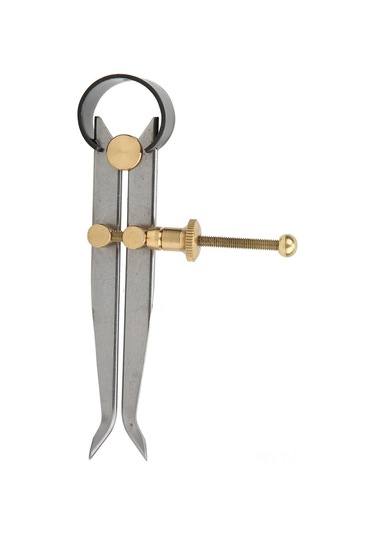 Xindoker 100mm Karbon Çelik Ve Pirinç İç Yaylı Kalem Ayracı - Üretim Ve Deri İşçiliği İçin Hassas Kesim Ve Ölçüm Aracı