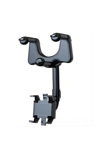 Youmex Siyah Araç Geri Görüş Aynası Telefon Tutucu, 360 Derece Dönebilen, Tek Elle Kullanıma Uygun, Evrensel Uyumlu, Kolay Çekilebilir Ve Saklanabilir Siyah