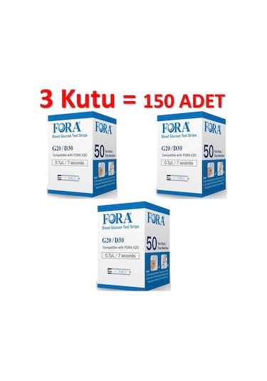 Fora G20 Test Stribi 150 Adet