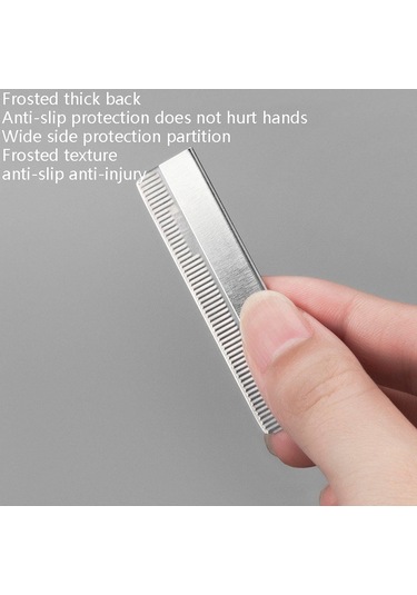 Sones 5 Kutu / Set Kaş Düzeltme Bıçağı Paslanmaz Çelik Kaş Kazıyıcı 10 Adet / Kutu