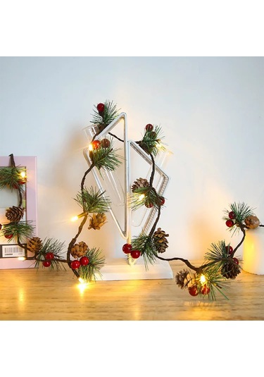 Ranyeek Yeni Noel Gövde Işık Zinciri, 2m 20 Led, Gövde-sarmısak Dekorasyon, 3 Pil İle Çalışır, Kreatif Ev Dekoru Diğer