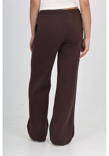 Toontoy Kız Çocuk Nervür Detaylı Eşofman Alt Kahve