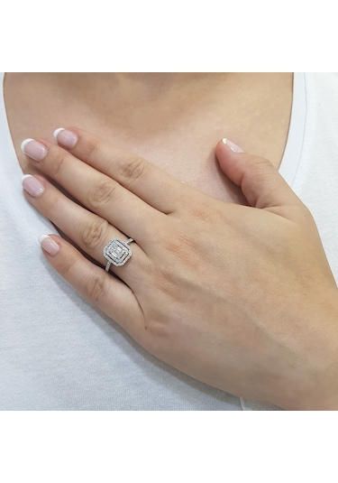 Lova 0,48 Karat Baget Pırlanta Yüzük - 1020314