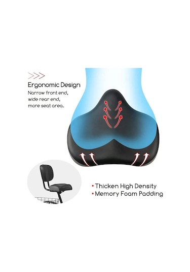 Arkalıklı Bisiklet Sele Koltuğu Sırt Desteği İle Bisiklet Üç Tekerlekli Bisiklet Selesi Ayarlamalı