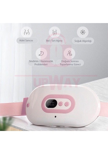 Upway Şarjlı Titreşimli Sıcak Terapi Kemeri