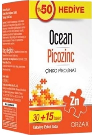 Ocean Picozinc Çinko Pikolinat 30+15 Tablet