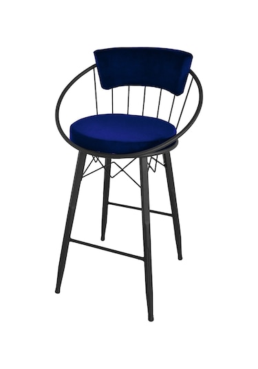Bar Sandalyesi , Ada Mutfak Sandalyesi , Bar Taburesi , Yüksek Sandalye Mavi