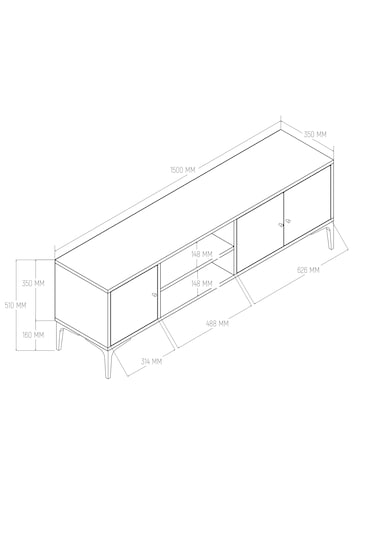 1272 Nest 150 Cm Tv Ünitesi Sepet-yunus