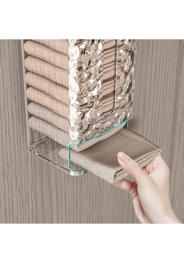 Şeffaf Gri Küçük İç Çamaşırı Saklama Kutusu, Çekmece Tipi Duvara Monte Renkli