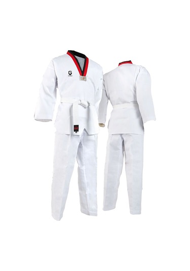 Dizispor Top Glory Fitilli Pum Yaka Taekwondo Elbisesi Dobok Beyaz