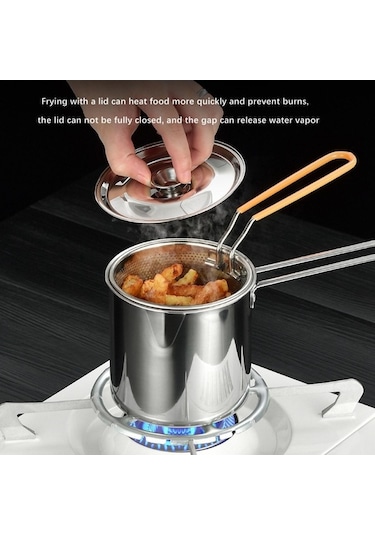 Novahub Suntek Derin Kızartma Tencere - Fırça Ve Olmadan Kullanım Gümüş