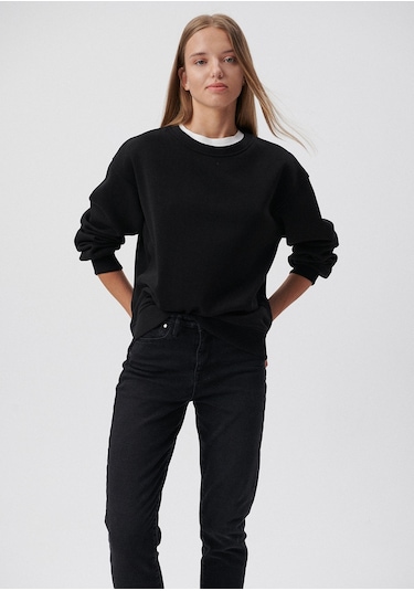 Mavi - Bisiklet Yaka Siyah Basic Sweatshirt 1610198-900 Siyah