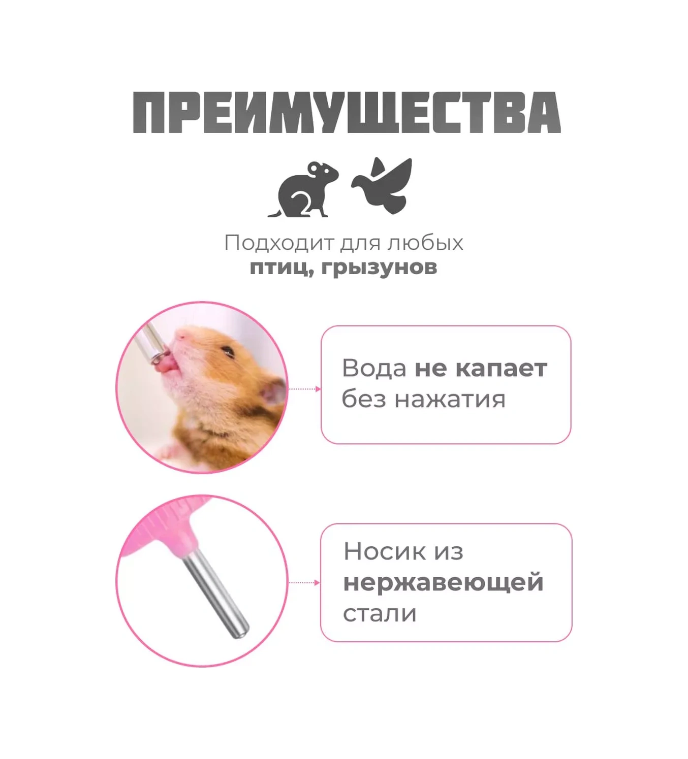 Petsroom Kemirgenler İçin Asılabilen Kafes Suluğu 500 Ml 164713487