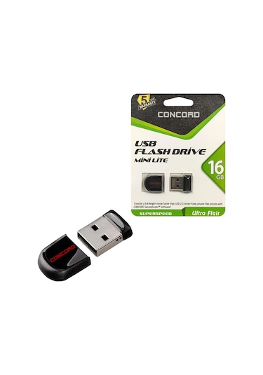 USB FLASH BELLEK 16GB MİNİ LITE CONCORD C-UML16