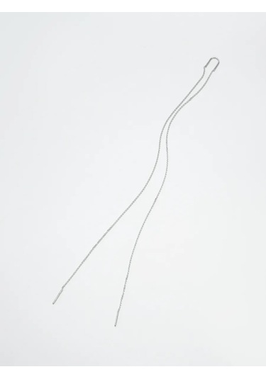 Vladlena Uzun Gümüş Renkli 925 Platin Kaplama Mono Küpe Tekli 377439933 Diğer