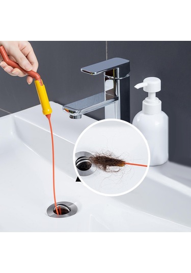 Suntek Magideal Drenaj Esnek Lavabo Yılan Saç Temizleyici Aracı