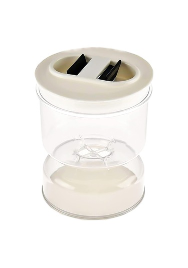 Dianziye Mutfak İçin Kuru-nemli Ayırıcı Turşu Kavanozu, Filtreli Kapağı Ve Ters Çevrilebilir Fonksiyonu İle Gıda Saklama Kabı Şeffaf