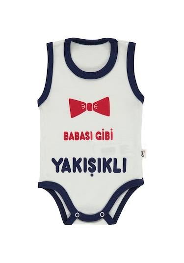 Civil Baby Erkek Bebek Çıtçıtlı Badi 1-18 Ay Lacivert 147672373y31-1 Lacivert
