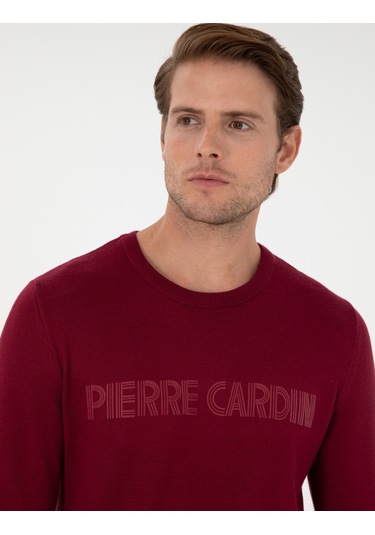 Pierre Cardin Erkek Vişne Kazak /triko 50296419-vr223 Vişne