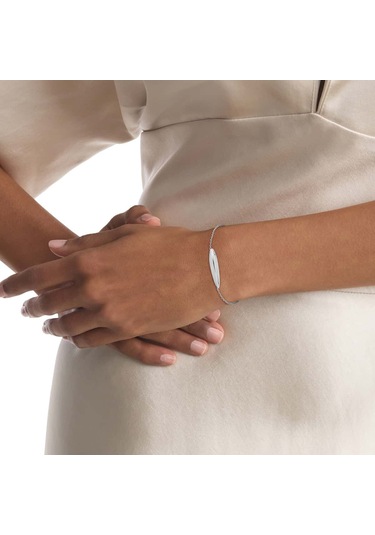 Calvin Klein Ckj35000823 Kadın Bileklik Metalik Gri