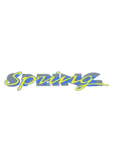 Yazı "sprıng" Kağıt Renault R9 1 Ad