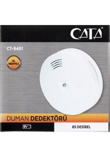 Ct-9451 Duman Dedektörü 9 Volt Pil Dahil Değil