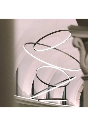 Pelagonya / Sarkıt Avize / Mega Sarkıt / Antrasit Gövde / 3 Renk Antrasit