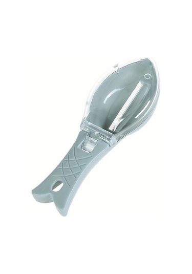 Trendooze Kapaklı Mavi Plastik Balık Pullama Aleti Ev Dekorasyonu Sanatsal Mutfak Kullanımı Mavi