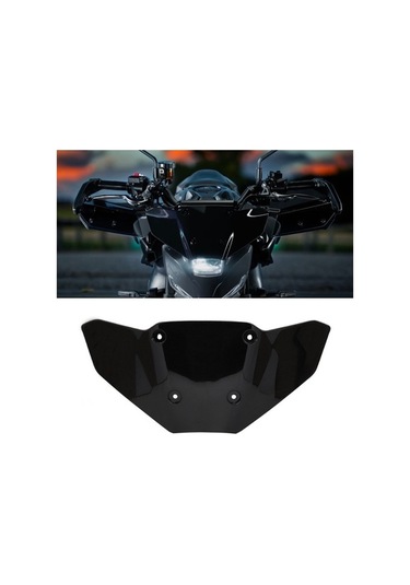 Pazly Mt-09 Sp 2024 Abs Malzeme Siyah/şeffaf Gri/şeffaf Rüzgarlık, 368x150mm