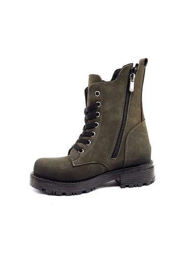 Ayakkabımood Sema Haki Içi Kürklü Kız Çocuk Bot