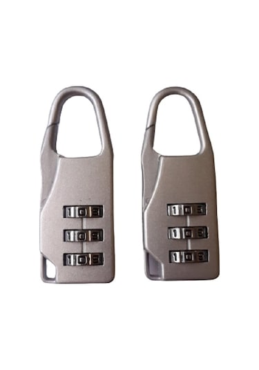 Sdtn 2 Adet Valiz Emniyet Kemeri + 1 Adet Valiz Kilidi Siyah