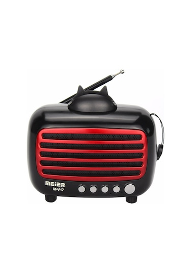 Meier M-V17Bt Bluetooth+Usb+Sd Nostaljik Radyo